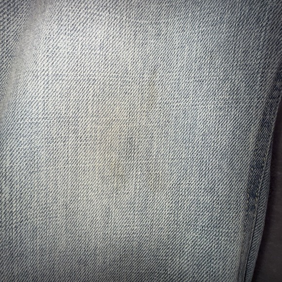 Sun Stone Jeans Womens 32 Light Blue Straight Leg Brown Patch Design Side Panel - Picture 14 of 14